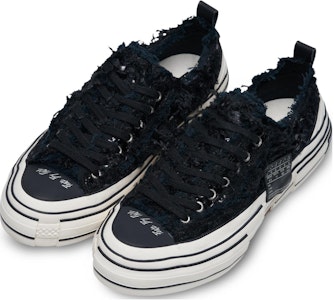 xVESSEL 黑天鵝之曜 長毛絨閃片 低筒 帆布鞋 男女兼用 黑色 七夕限定 Lookbook xVESSEL 黑天鵝之曜 長毛絨閃片 低筒 帆布鞋 男女兼用 黑色 七夕限定