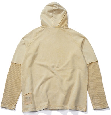 xVESSEL Waffle Plaid Patchwork Hoodie Gaya Retro Uniseks Y21X713P Purchase xVESSEL Waffle Plaid Patchwork Hoodie Gaya Retro Uniseks Y21X713P