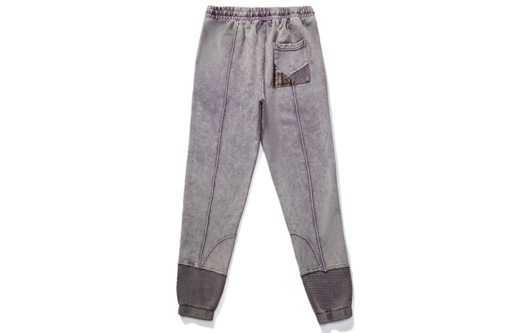 Lookbook xVESSEL 格紋休閒拼接長褲 寬鬆版型 男女適穿休閒褲。 Y21X720P