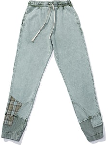 xVESSEL Waffle Plaid Seluar Patchwork Fit Santai Unisex. Y21X720P Cheap xVESSEL Waffle Plaid Seluar Patchwork Fit Santai Unisex. Y21X720P