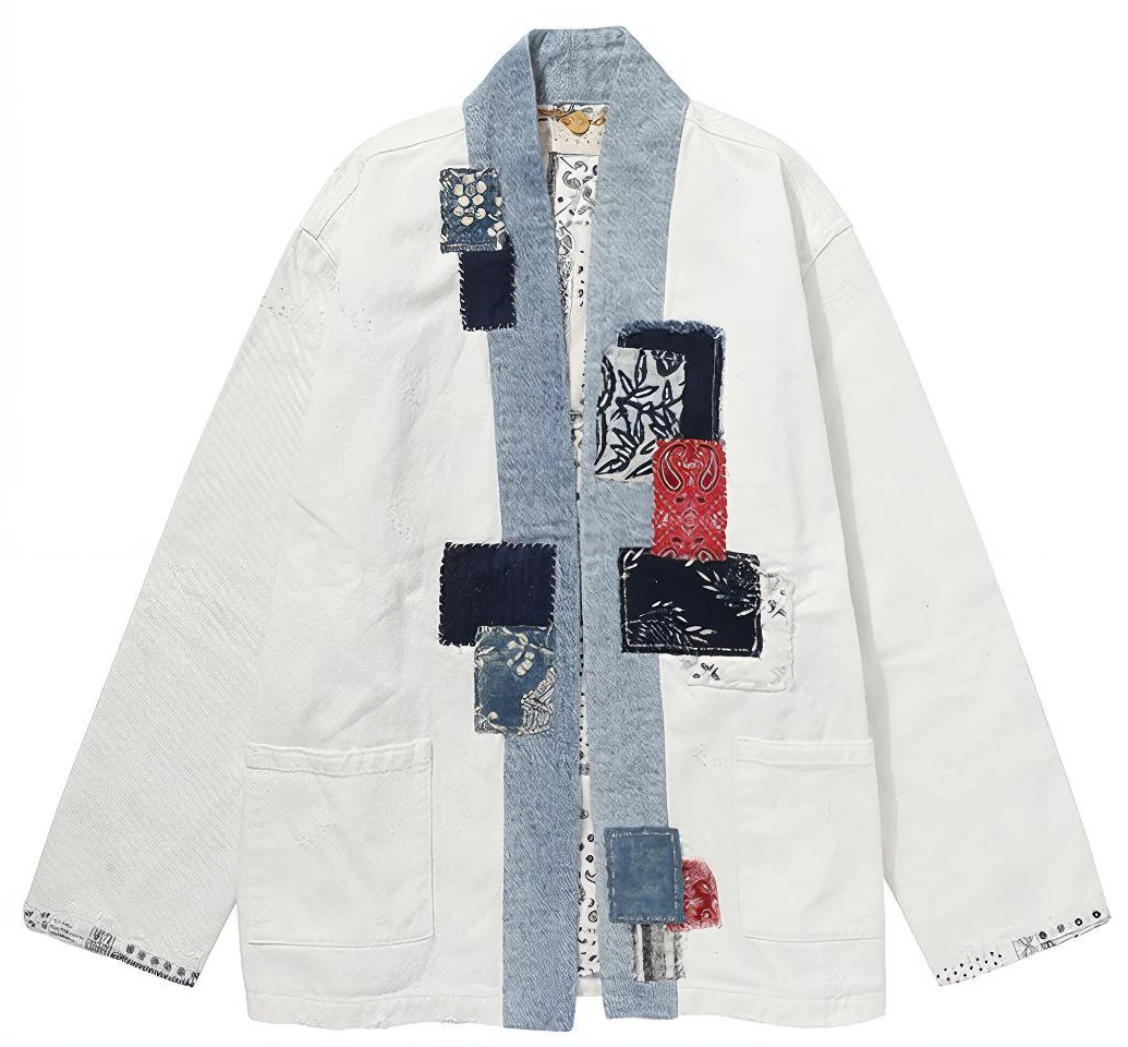 x-vessel-white-patchwork-robe-jacket-unisex-casual-outerwear-white-y20-x613-w