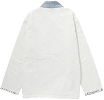 xVESSEL 白色拼接長袍外套 男女通用休閒外套 白色 Y20X613W Lookbook xVESSEL 白色拼接長袍外套 男女通用休閒外套 白色 Y20X613W