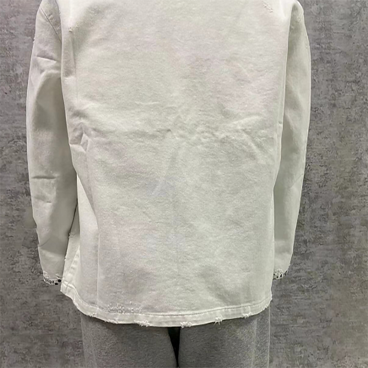 Purchase xVESSEL 白色拼接長袍外套 男女通用休閒外套 白色 Y20X613W