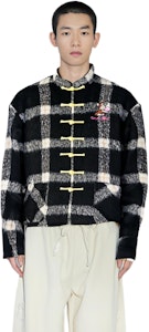 xVESSEL 吳建豪格紋長袖寬鬆針織毛衣 男女款 Y23X690B 14