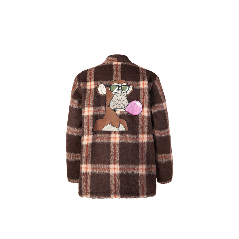 Lookbook xVESSEL 吳建豪格紋長袖寬鬆針織毛衣 男女款 Y23X690B