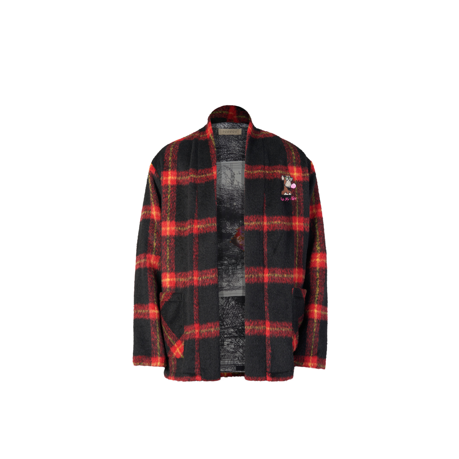 Details for xVESSEL 吳建豪格紋長袖寬鬆針織毛衣 男女款 Y23X690B