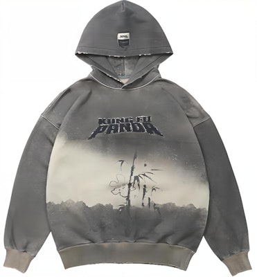 xVESSEL x カンフー・パンダ オーバーサイズ フーディー ユニセックス グレー Y24X646B Buy xVESSEL x カンフー・パンダ オーバーサイズ フーディー ユニセックス グレー Y24X646B