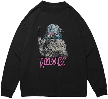 xVESSEL x MARVEL コラボ ブラック カートゥーン クルーネック スウェットシャツ ユニセックス Y23X6108B3 Order xVESSEL x MARVEL コラボ ブラック カートゥーン クルーネック スウェットシャツ ユニセックス Y23X6108B3