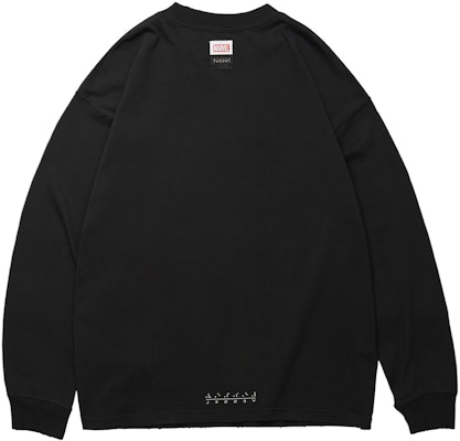 xVESSEL x MARVEL コラボ ブラック カートゥーン クルーネック スウェットシャツ ユニセックス Y23X6108B3 Lookbook xVESSEL x MARVEL コラボ ブラック カートゥーン クルーネック スウェットシャツ ユニセックス Y23X6108B3