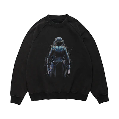xVESSEL Marvel Collab Classic X-Men Blue Cover Oversized Black Sweater Unisex Y23X6103B