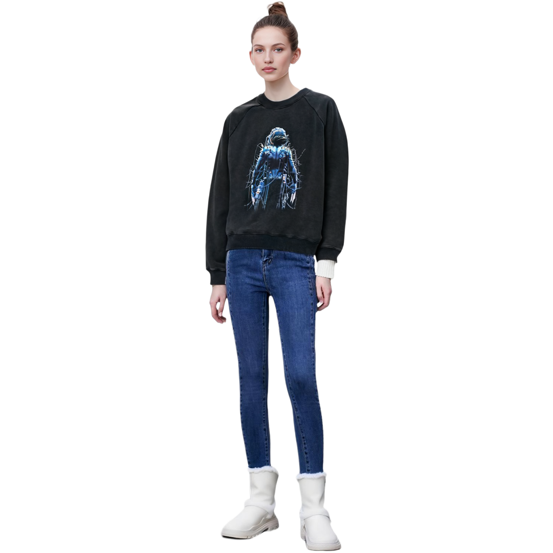 Purchase xVESSEL x Marvel聯名 經典X戰警藍封面 黑色寬鬆版型毛衣 男女適用 Y23X6103B