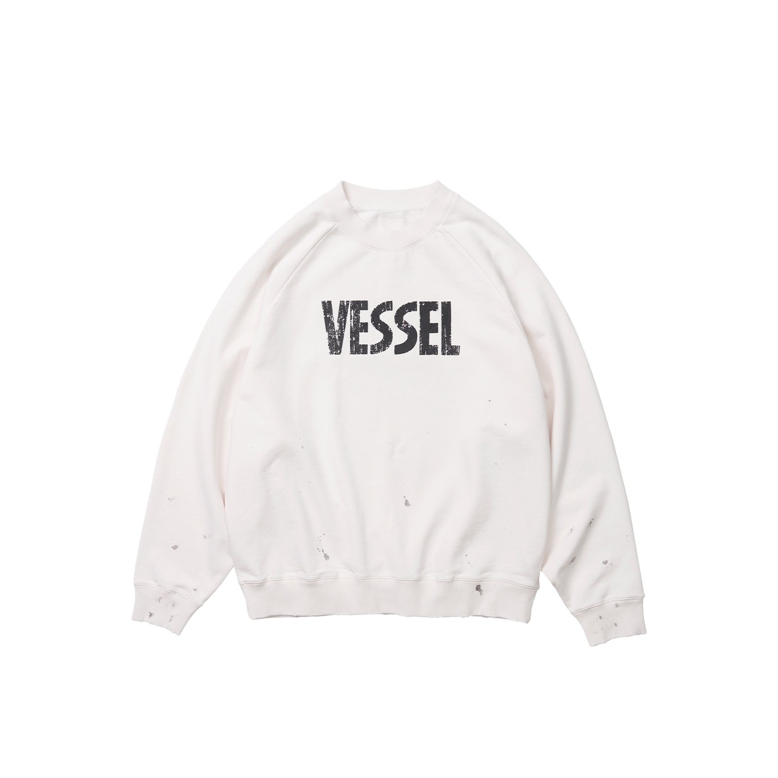 xVESSEL x MARVEL Collab Letter Print Crewneck Long-Sleeve Sweatshirt White Unisex Y23X6112W