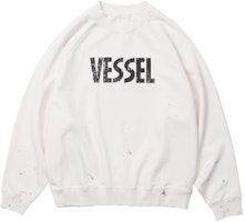 xVESSEL x MARVEL Collab Letter Print Crewneck Long-Sleeve Sweatshirt White Unisex Y23X6112W xVESSEL x MARVEL Collab Letter Print Crewneck Long-Sleeve Sweatshirt White Unisex Y23X6112W
