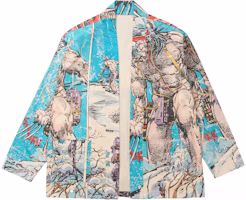 xVESSEL x MARVEL Wolverine Print Kimono Cardigan Jacket Sky Blue Unisex Y23X6122B xVESSEL x MARVEL Wolverine Print Kimono Cardigan Jacket Sky Blue Unisex Y23X6122B