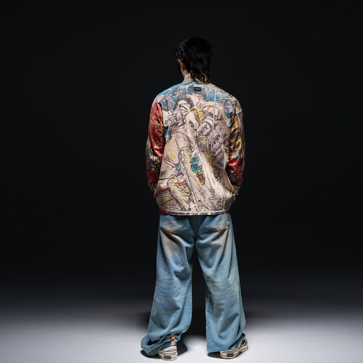 Shop xVESSEL x MARVEL Wolverine Kimono Jaket Sky Blue Unisex Y23X6122B