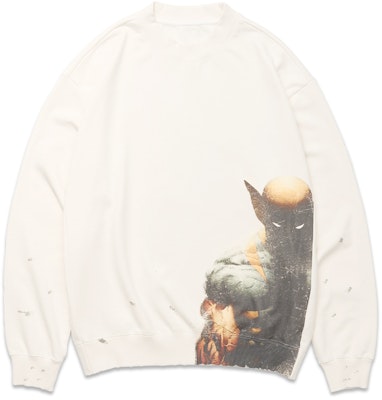 xVESSEL x MARVEL X-Men ウルヴァリン グラフィック クルーネック スウェットシャツ 白 Y23X6105W Order xVESSEL x MARVEL X-Men ウルヴァリン グラフィック クルーネック スウェットシャツ 白 Y23X6105W