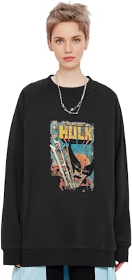 xVESSEL x 漫威 X战警 金刚狼大战绿巨人 超大号连帽衫 黑色 男女同款 Y23X6101B Purchase xVESSEL x 漫威 X战警 金刚狼大战绿巨人 超大号连帽衫 黑色 男女同款 Y23X6101B