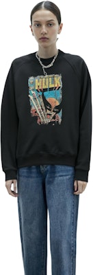 xVESSEL x 漫威 X战警 金刚狼大战绿巨人 超大号连帽衫 黑色 男女同款 Y23X6101B Cheap xVESSEL x 漫威 X战警 金刚狼大战绿巨人 超大号连帽衫 黑色 男女同款 Y23X6101B