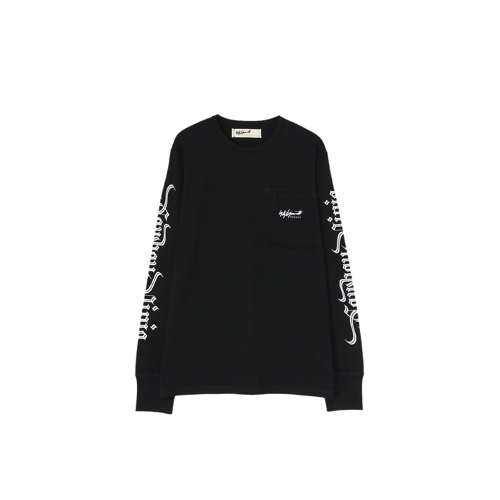 xVESSEL x Yohji Yamamoto Denim Ninja Logo Black Long Sleeve Sweatshirt Unisex Y22X22052010B
