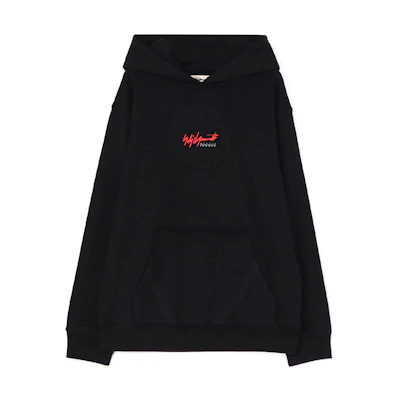 xVESSEL Yohji Yamamoto Denim Ninja Logo Hoodie Unisex Black. Y22X22052006B