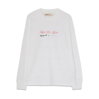 xVESSEL Yohji Yamamoto Denim Ninja Logo Pullover Sweatshirt Unisex White Y22X22052008W