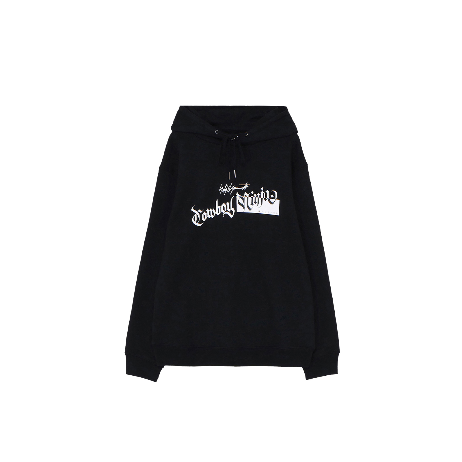 xVESSEL x Yohji Yamamoto Ninja Logo Oversized Hoodie Unisex Black. Y22X22052007B