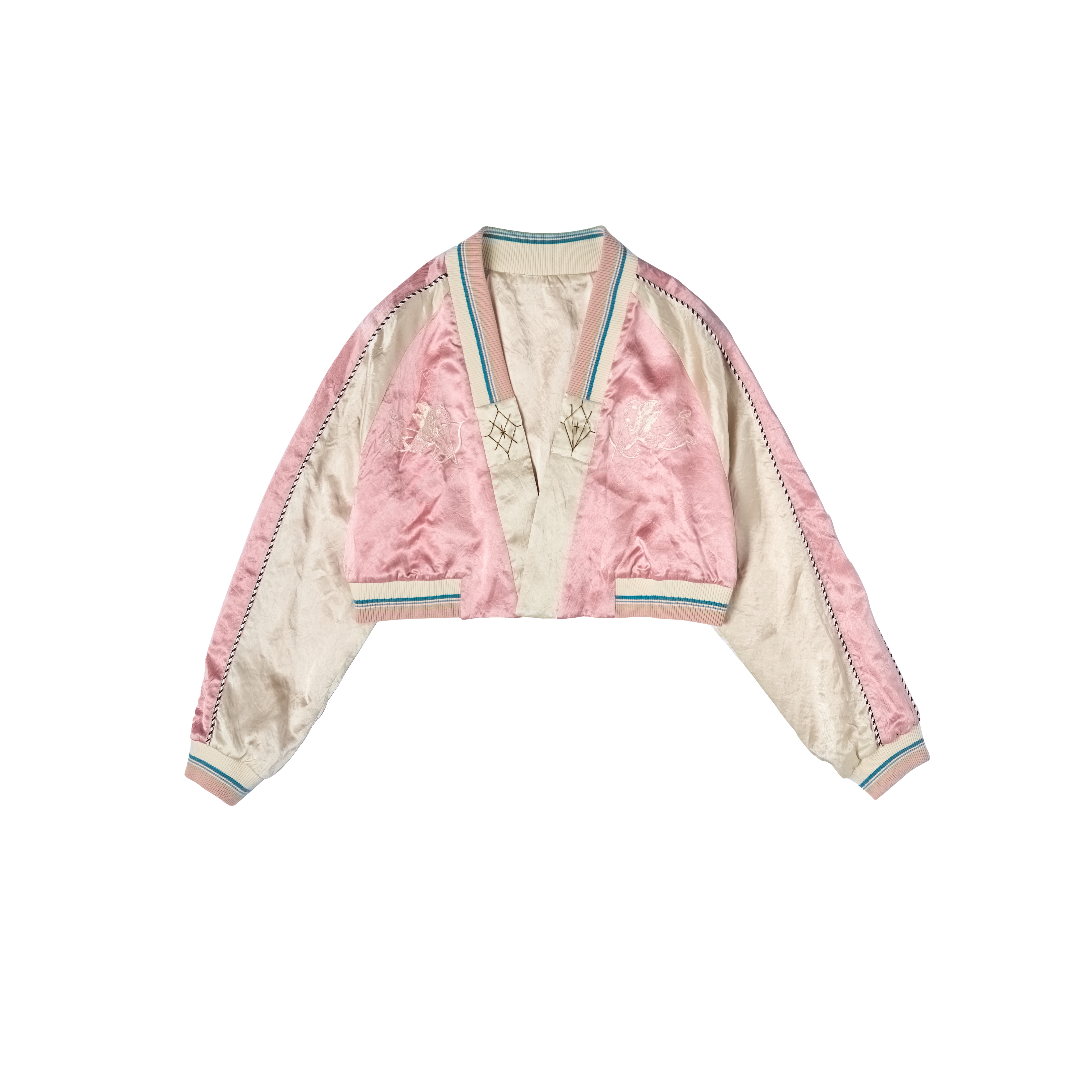 Lookbook xVESSEL Yokosuka 刺繡短款休閒棒球外套 男女適用 y23x691p