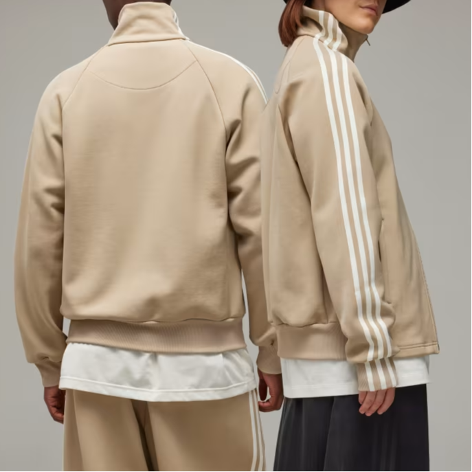 Details for Y-3 3-Stripes Track Top Relaxed Fit Long Sleeve Sweatshirt Khaki Unisex IZ3125