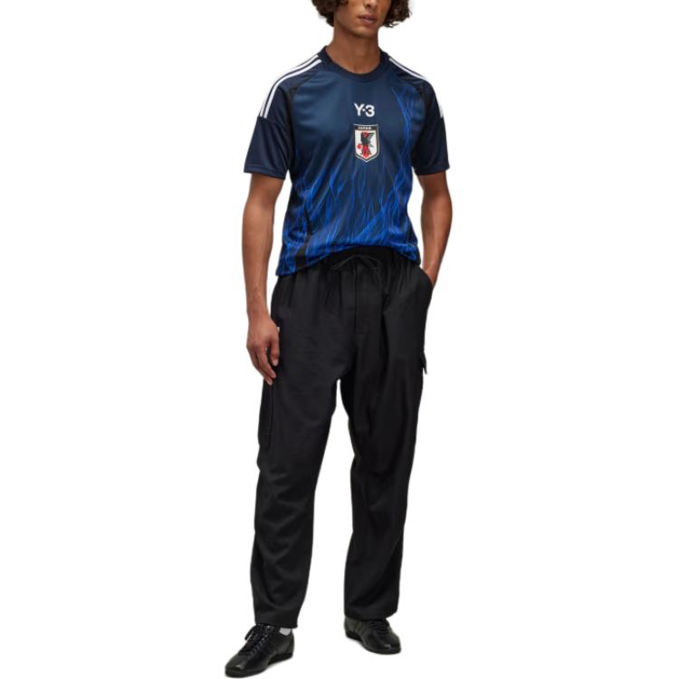 Lookbook Y-3 × JFA 漸層設計透氣短袖足球球衣 藍色 男款 IU0964