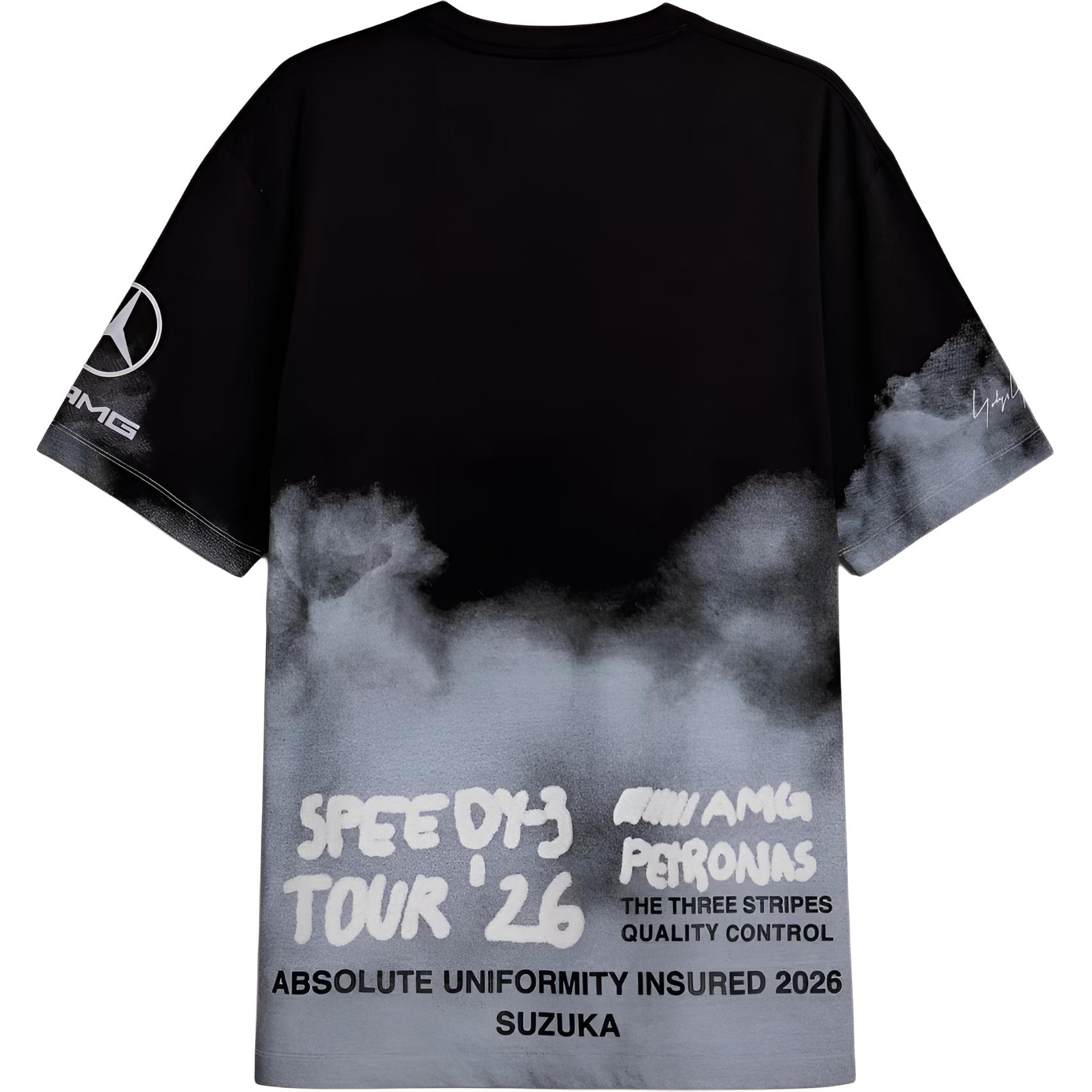 Y-3 × Mercedes-AMG F1 Petronas Logo T-Shirt  Crewneck Short Sleeve Tee KR2376