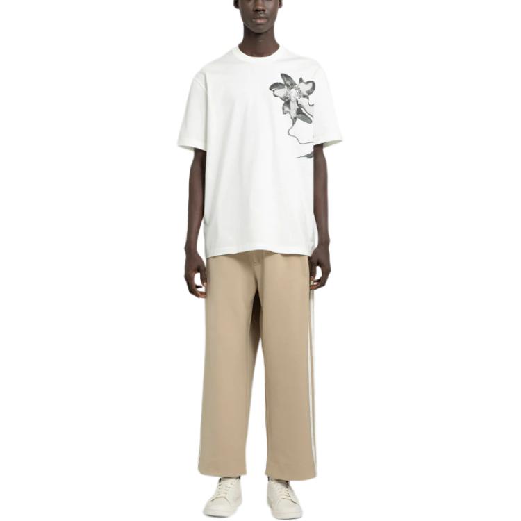 Purchase Y-3 Seluar Kasual Beige High-Waisted Straight-Leg dengan Tali Pinggang. IZ3119