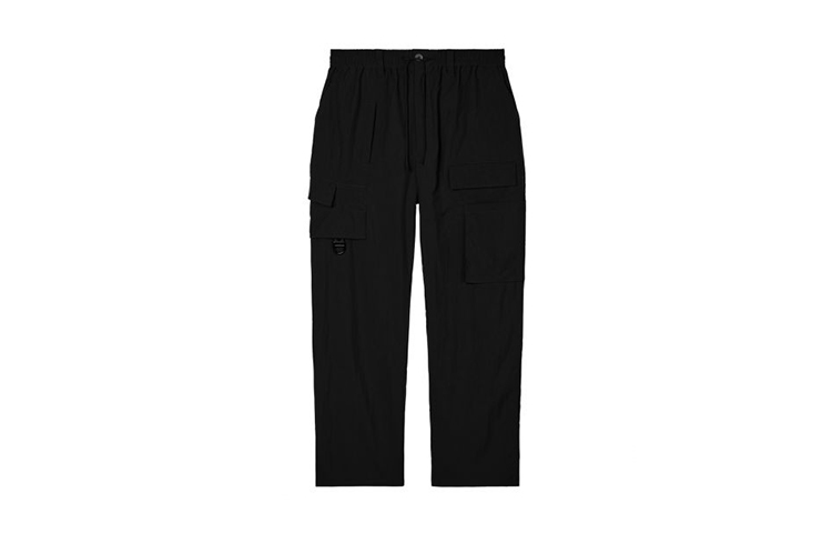 Y-3  Black Casual Loose Fit Utility Drawstring Cargo Pants. H63050
