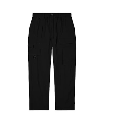 Y-3 Black Casual Loose Fit Utility Drawstring Cargo Pants. H63050