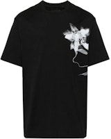 Y-3 Black Crewneck Graphic Print Short Sleeve T-Shirt IN4353 Y-3 Black Crewneck Graphic Print Short Sleeve T-Shirt IN4353