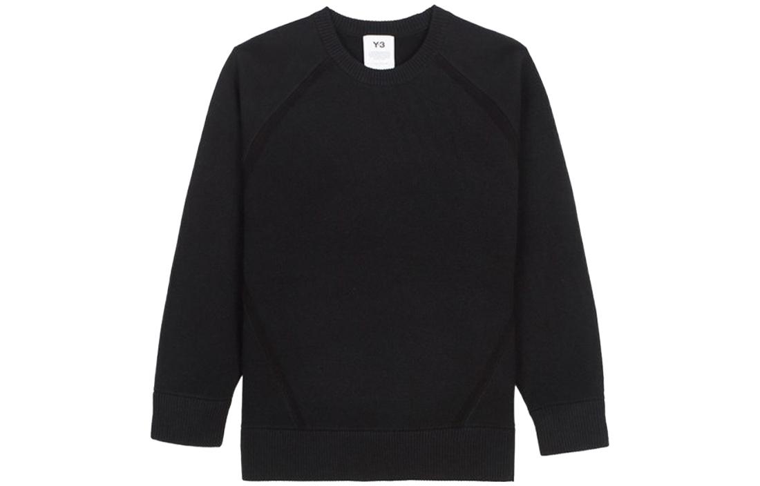 Order Y-3 Baju Sejuk Lengan Panjang Hitam dengan Rekaan Logo Belakang. GK4565