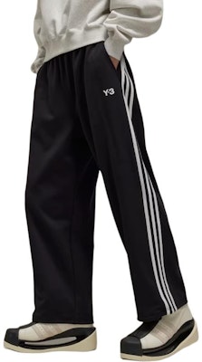 Y-3 Pantalones Negros de Cintura Alta con Pierna Ancha y Rayas con Logo. IW7457 Buy Y-3 Pantalones Negros de Cintura Alta con Pierna Ancha y Rayas con Logo. IW7457