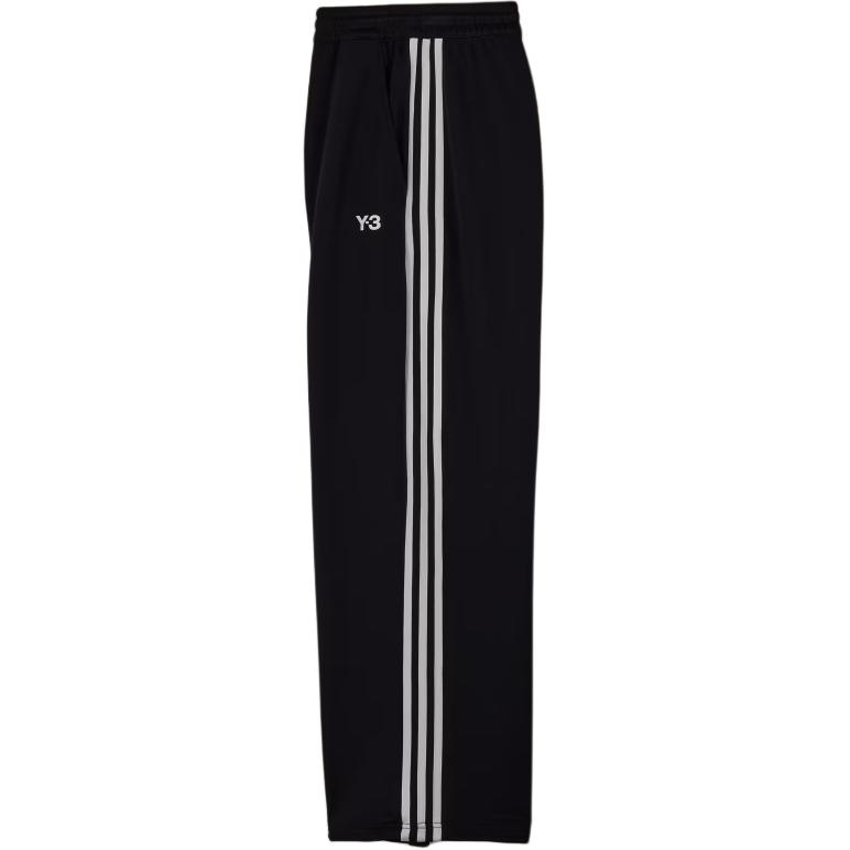 Purchase Y-3 Pantalones Negros de Cintura Alta con Pierna Ancha y Rayas con Logo. IW7457