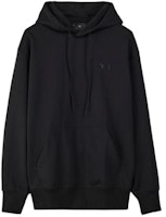 Y-3 Black Hoodie with Kangaroo Pocket & Logo Print. IV5584 Y-3 Black Hoodie with Kangaroo Pocket & Logo Print. IV5584