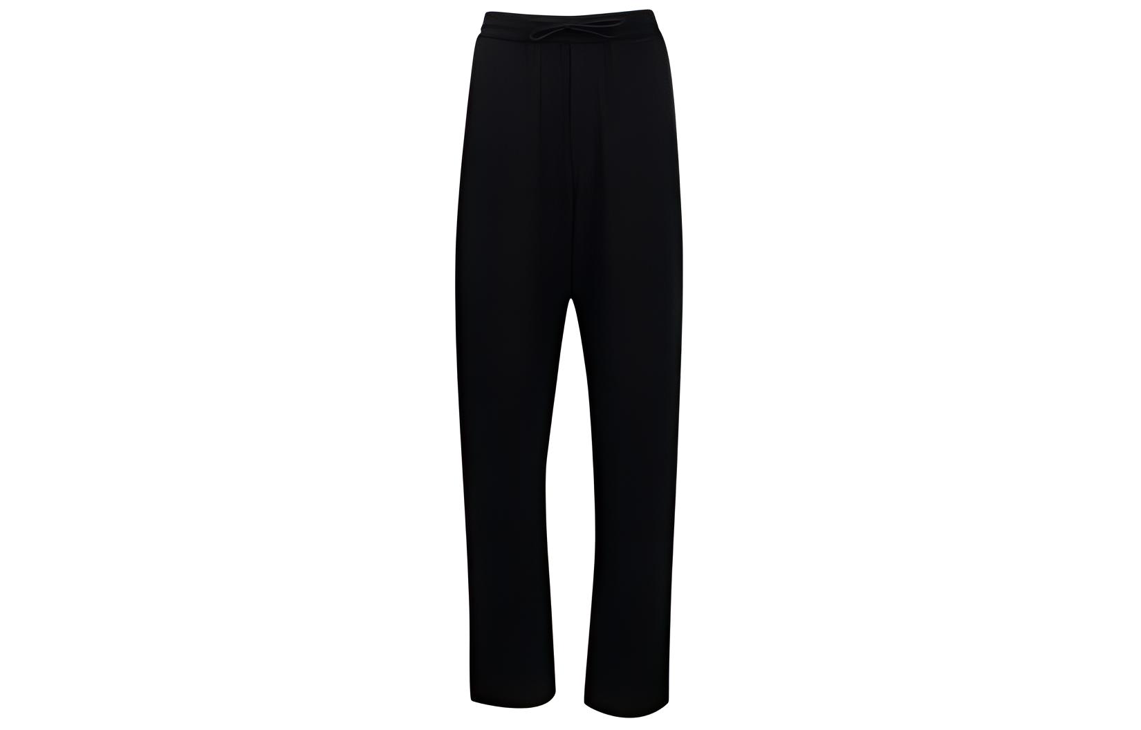 Y-3  Black Logo Drawstring Casual Pants IV5574