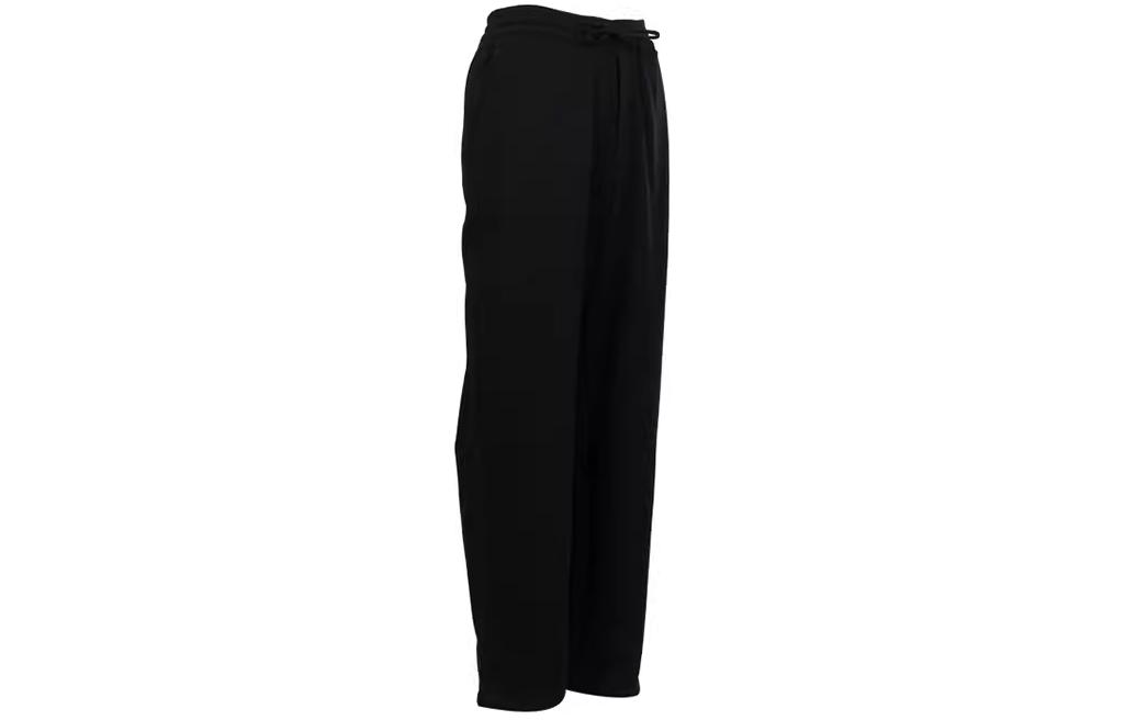 Purchase Y-3 블랙 로고 드로스트링 캐주얼 팬츠 IV5574