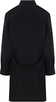 Lookbook Y-3 Black Long-Sleeve Button-Up Jacket with Logo and Point Collar IX7634