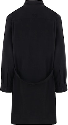 Y-3 Black Long-Sleeve Button-Up Jacket with Logo and Point Collar IX7634 Lookbook Y-3 Black Long-Sleeve Button-Up Jacket with Logo and Point Collar IX7634