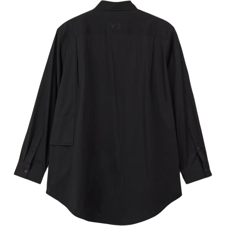 Y-3  Black Long Sleeve Casual Loose-Fit Shirt Minimalist Style JF3024 圖 3