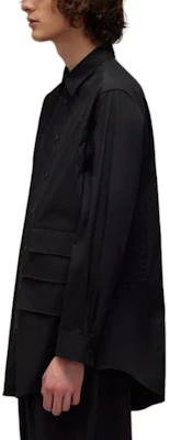 Y-3 Kemeja Lengan Panjang Hitam Gaya Minimalis Loose-Fit Casual. JF3024 Purchase Y-3 Kemeja Lengan Panjang Hitam Gaya Minimalis Loose-Fit Casual. JF3024