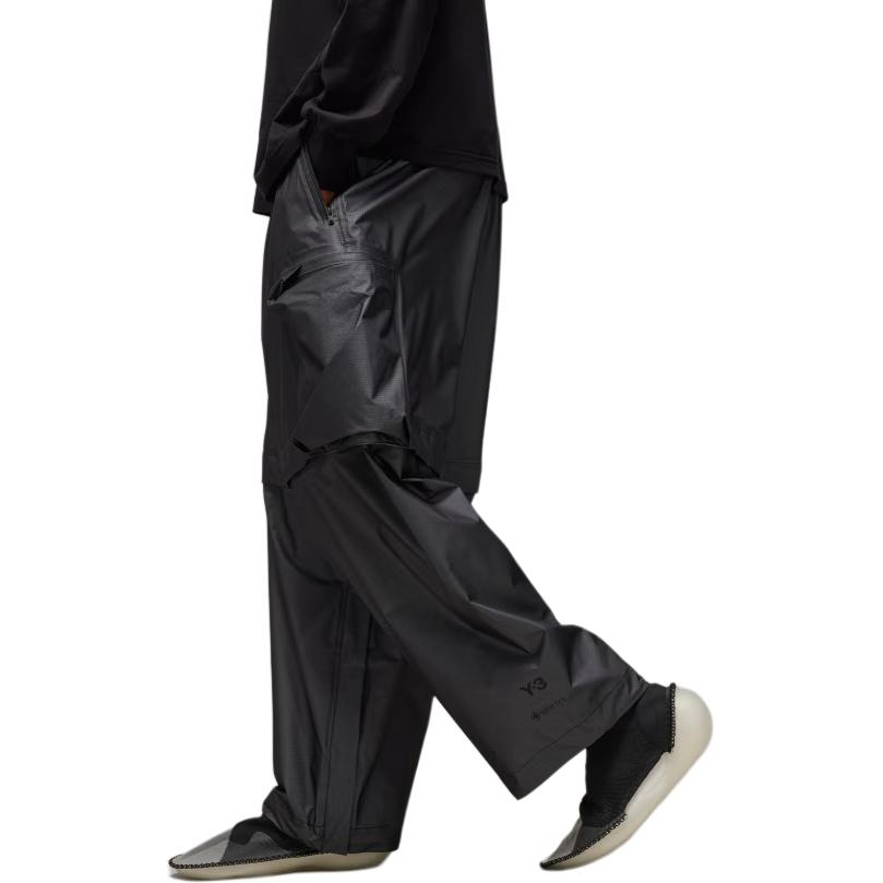 Purchase Y-3 黑色寬鬆長褲附大口袋和腰帶 IR6250