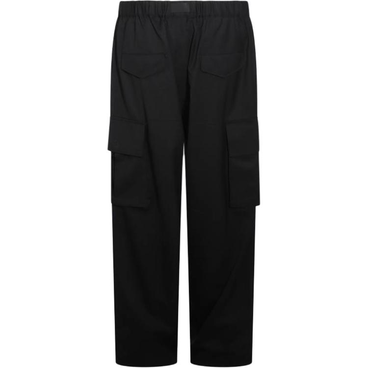 Y-3  Black Loose Fit Straight-Leg Zipper Pants IW7453