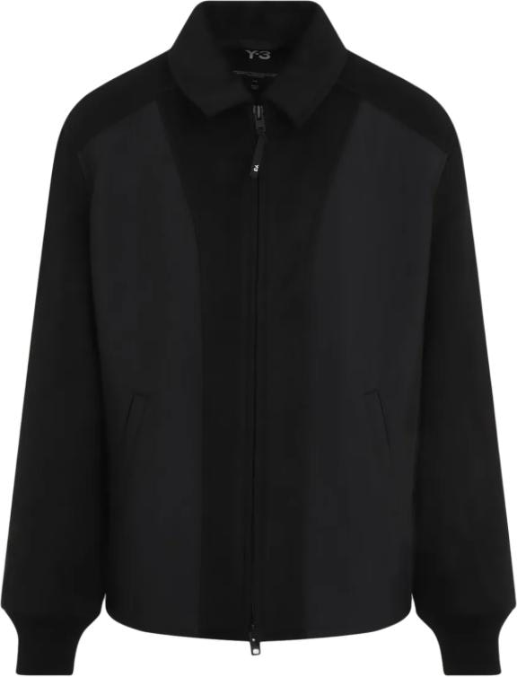 y-3-black-loose-fit-zip-up-jacket-with-splicing-design-iw-7505