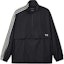 Buy Y-3 Black Nylon Shell 1/2 Zip 3-Stripe High Collar Loose Jacket. JD9796