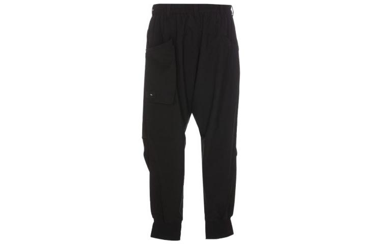 Lookbook Y-3 블랙 솔리드 컬러 롱 캐주얼 팬츠 IL2046