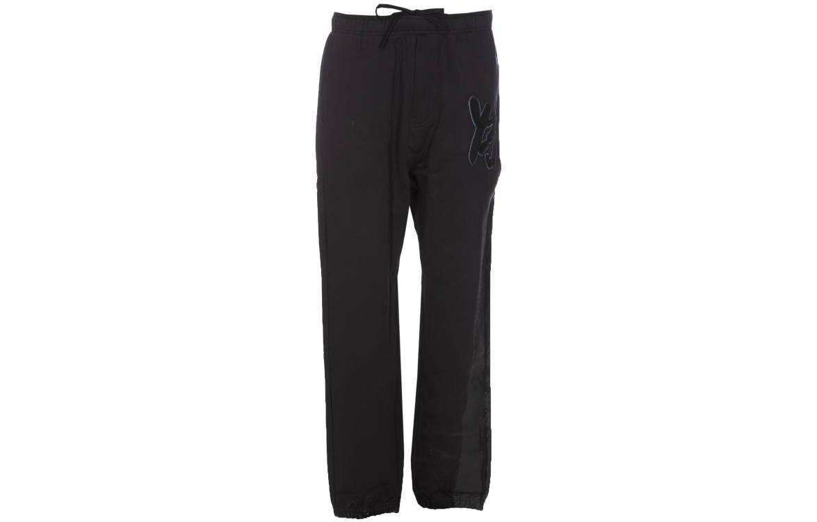 Order Y-3 블랙 솔리드 엘라스틱 웨이스트 캐주얼 팬츠 스타일리시 미니멀리스트 H44805